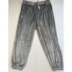 SKIMS Velour Joggers Track Pants Gunmetal Gray Size 2X Plus Size